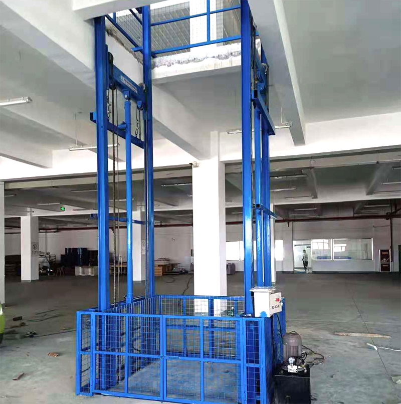 導軌鏈條式液壓升降平臺